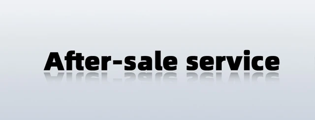 After-sale service
