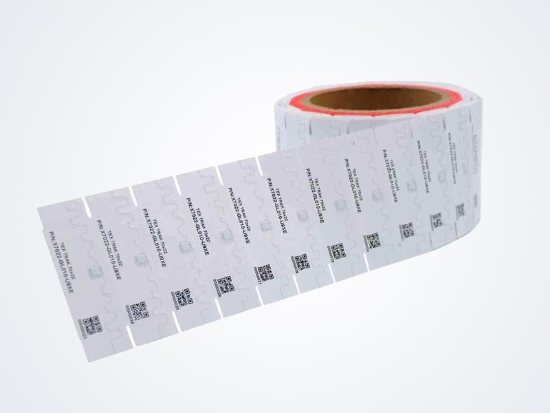 70*22mm U9XE Printable UHF Laundry Tag In Roll 