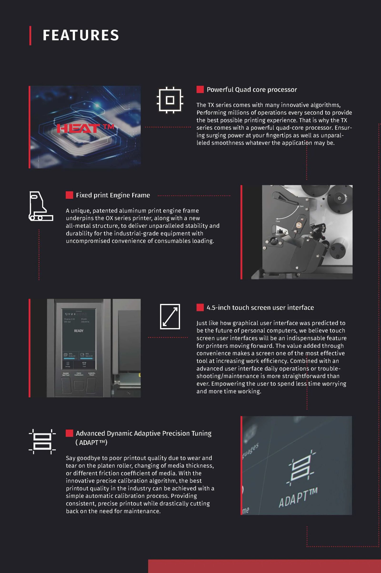 RFID printer for on metal tag