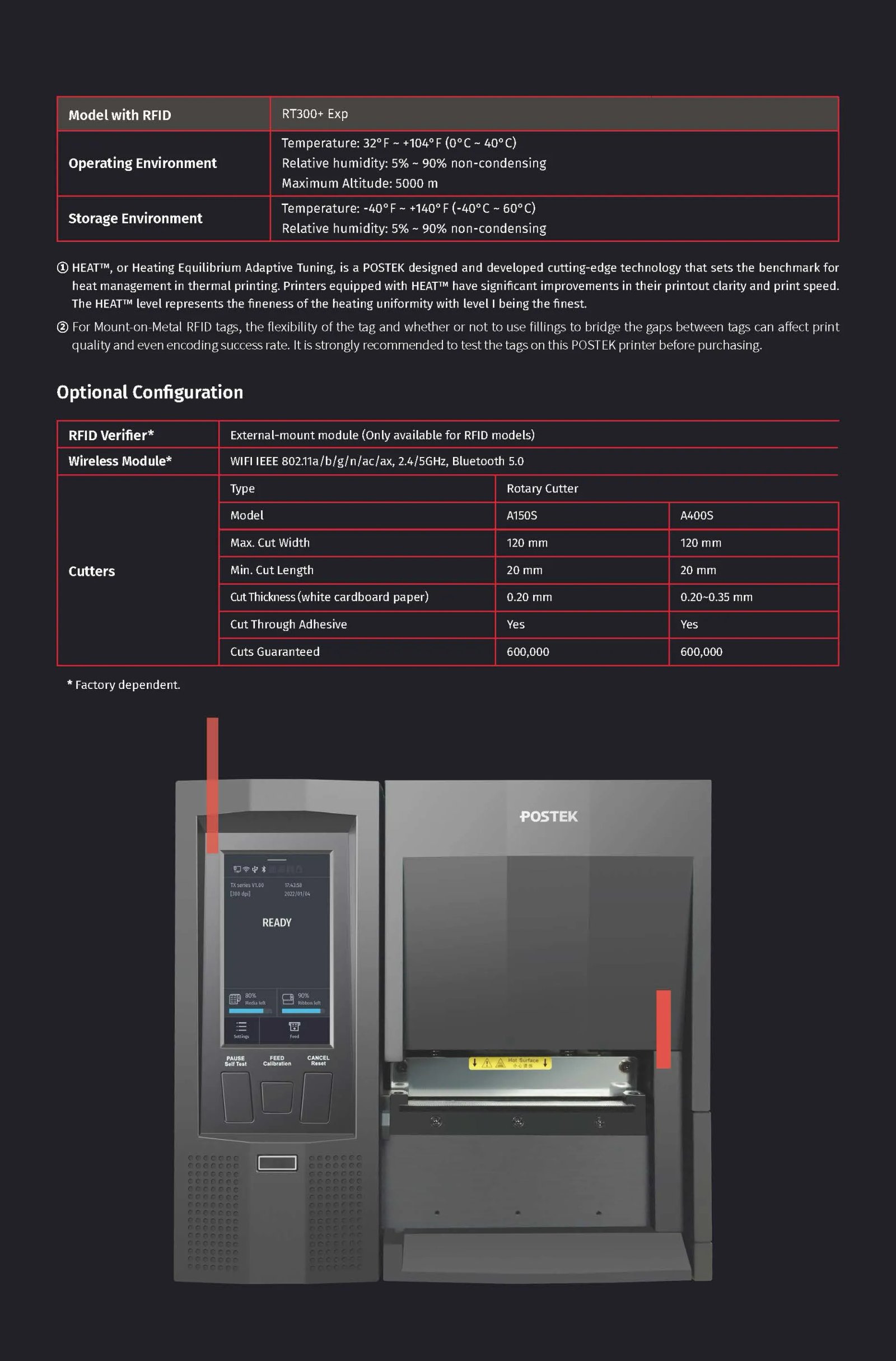 UHF labels printer