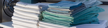 RFID laundry tag on textiles